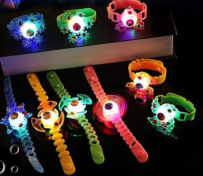 LED Light Fidget Spinner Bracelet