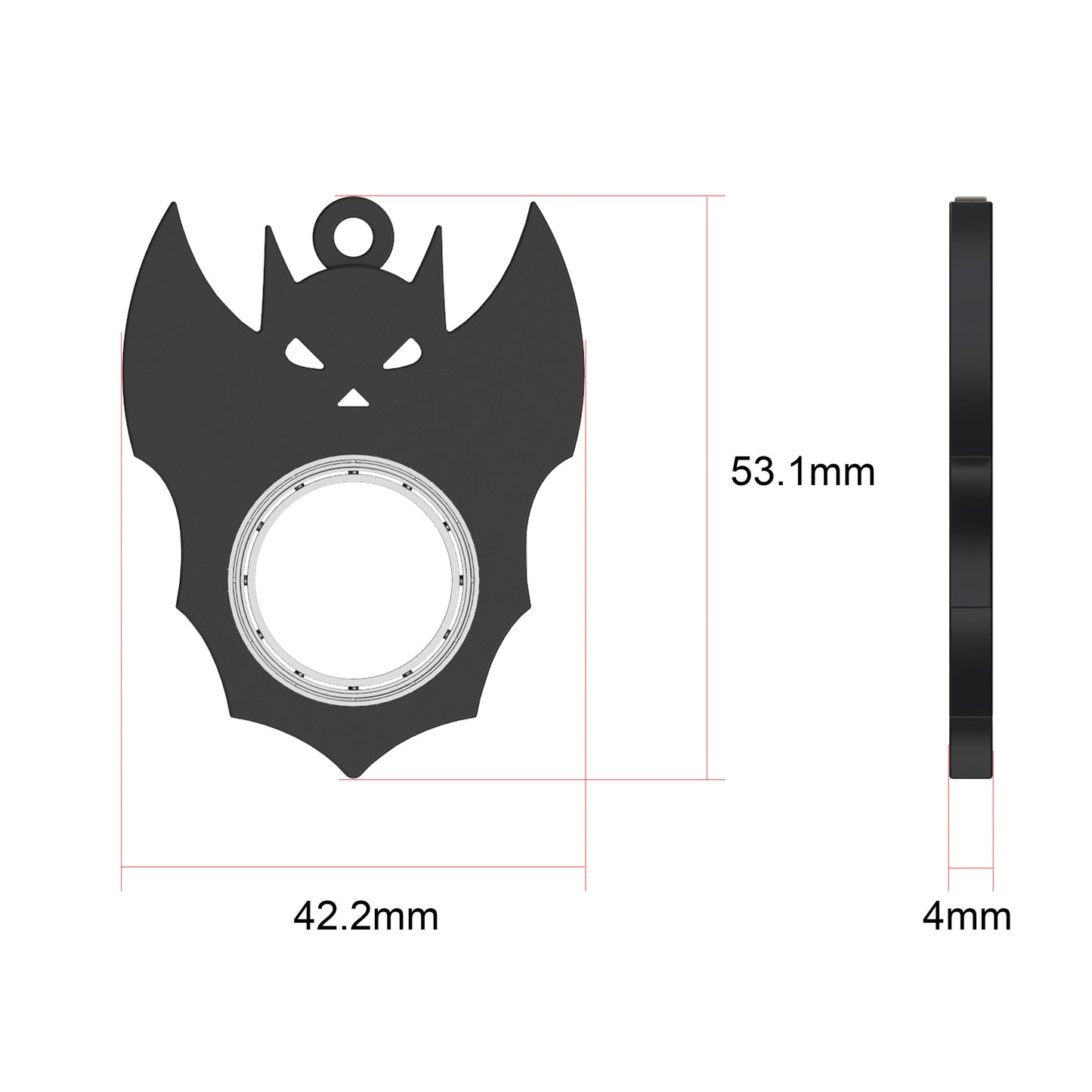 Halloween Fidget Spinner Toy Bat Demon